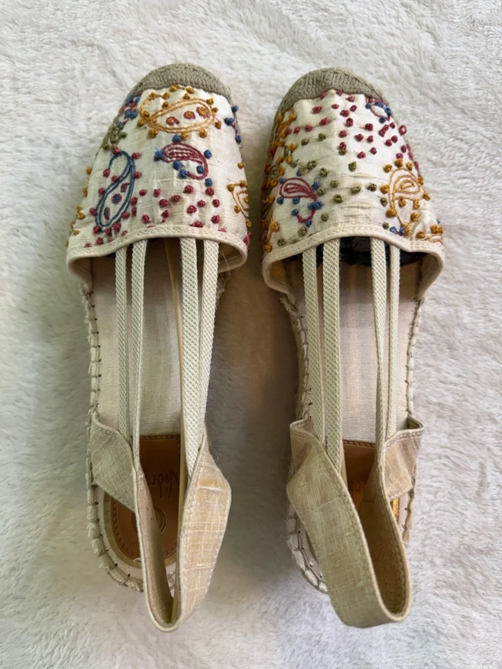 Vidoretta Embroidered Espadrille Wedges Boho Spanish Platform Sandals